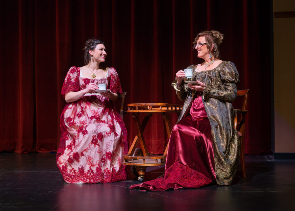 Anne and Lady Russell seated in Beyond Persuasion